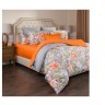 Кпб 2-х сп "пастораль",х\б 100%,оранжевый+серый под 175*215 -1шт., пр 240*240 -1шт., нав 70*50*5-2шт SANTALINO (985-210)