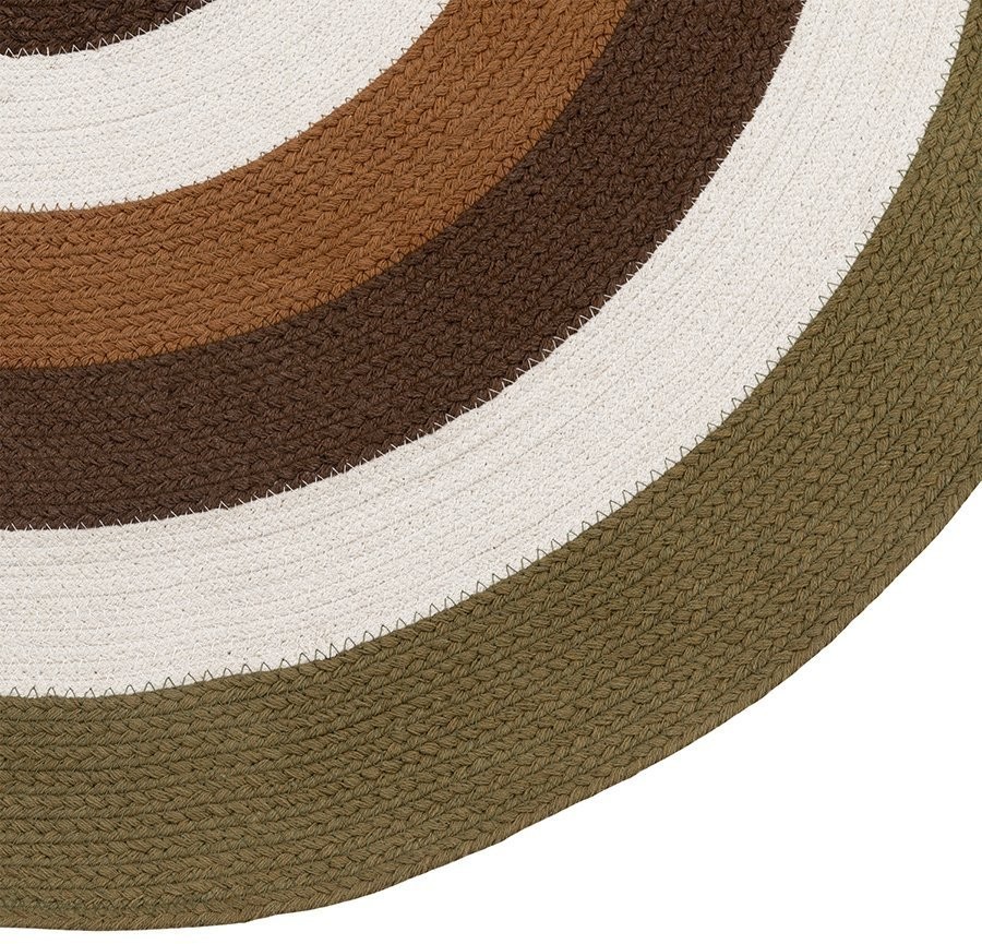 Ковер из хлопка target коричневого цвета из коллекции ethnic, D120 см (74489)