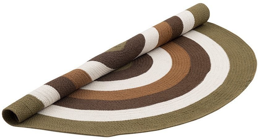 Ковер из хлопка target коричневого цвета из коллекции ethnic, D120 см (74489)