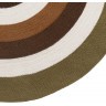 Ковер из хлопка target коричневого цвета из коллекции ethnic, D120 см (74489)