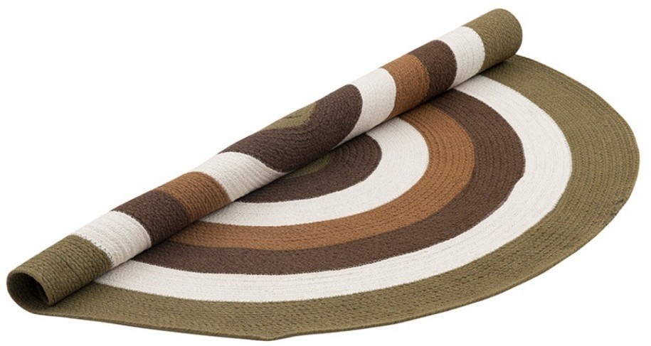 Ковер из хлопка target коричневого цвета из коллекции ethnic, D120 см (74489)