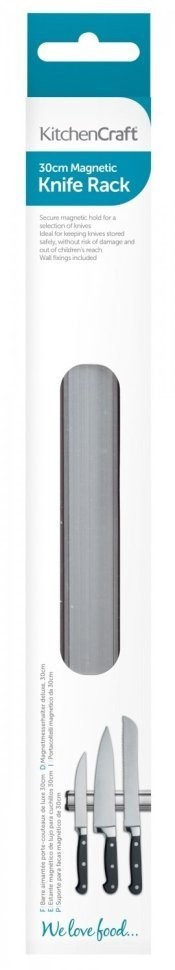 Kitchen Craft Рейлинг для ножей магнитный 30 см KCCARACKSML