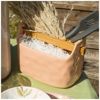 Подставка под кухонные принадлежности bronco &quot;meadow&quot; 21,5*13,5*16,5 см пудровый (474-177)