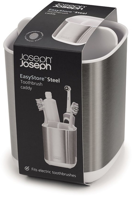Органайзер для зубных щеток easystore steel, 9х9х12,5 см, белый (66873)