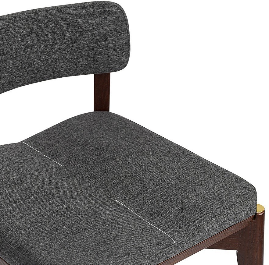 Стул барный aska, рогожка, орех/мокрый асфальт (77804)