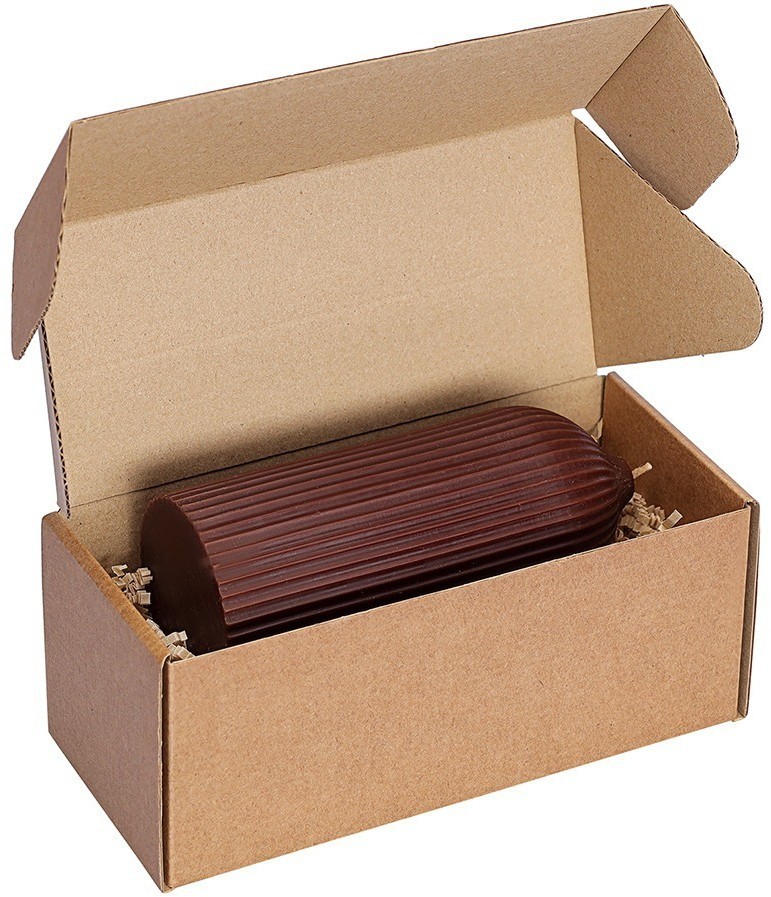 Свеча декоративная коричневого цвета из коллекции edge, 16,5 см (77857)