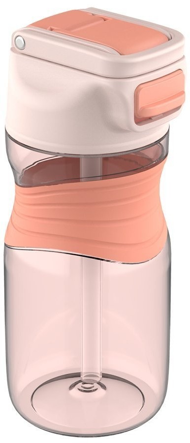 Бутылка для воды slow sip, 450 мл, розовая (74672)