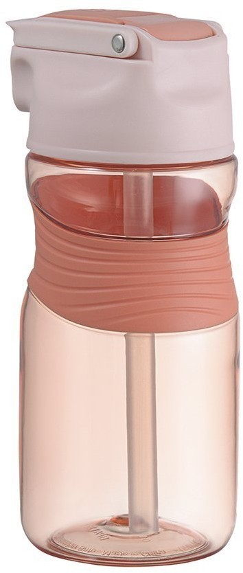 Бутылка для воды slow sip, 450 мл, розовая (74672)