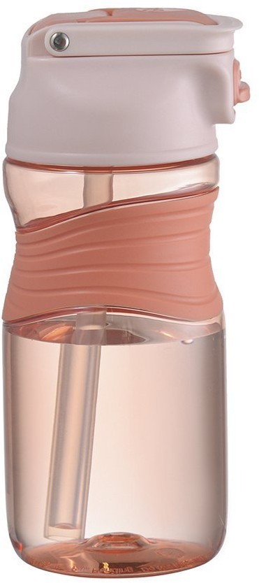 Бутылка для воды slow sip, 450 мл, розовая (74672)