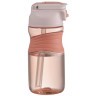 Бутылка для воды slow sip, 450 мл, розовая (74672)