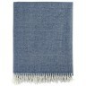Плед из шерсти мериноса синего цвета из коллекции essential, 130х180 см (66668)