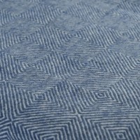 Плед из шерсти мериноса синего цвета из коллекции essential, 130х180 см (66668)