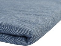 Плед из шерсти мериноса синего цвета из коллекции essential, 130х180 см (66668)
