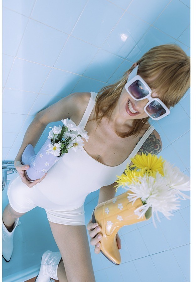 Ваза для цветов rodeo, 22,5 см, лиловая (77308)