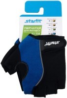 Перчатки для фитнеса SU-108, синий/черный (155322)