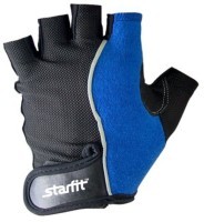 Перчатки для фитнеса SU-108, синий/черный (155322)