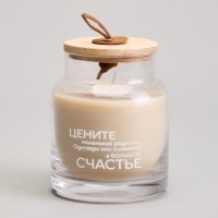 Свеча в баночке &quot;nature&quot; gingerbread man 8,5*10 см мал.= 6шт. Lefard (605-113)