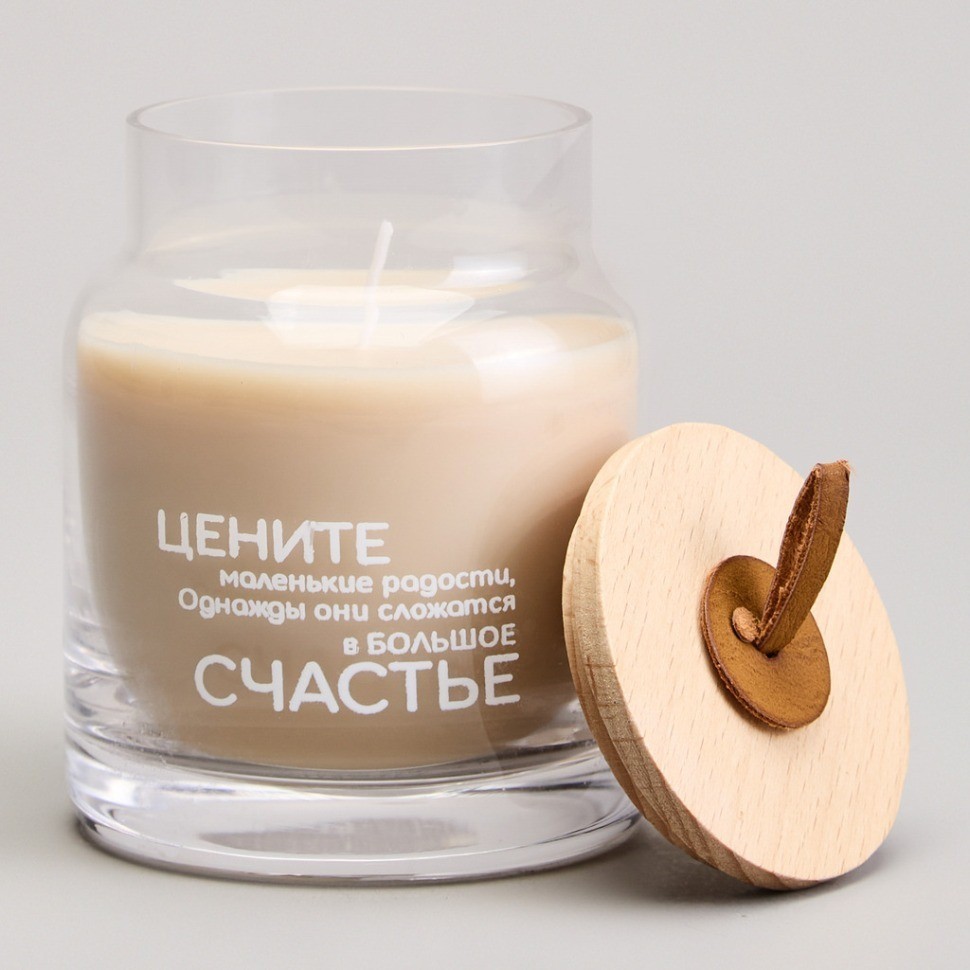 Свеча в баночке "nature" gingerbread man 8,5*10 см мал.= 6шт. Lefard (605-113)