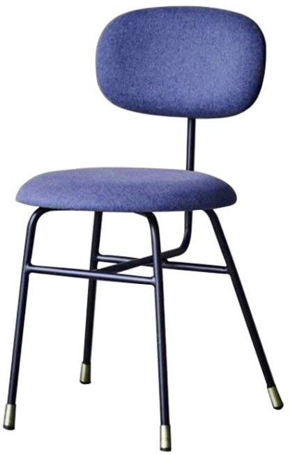 Стул MS-C972-H45-STP/F-1701-13, Дерево, Blue/black, ROOMERS FURNITURE