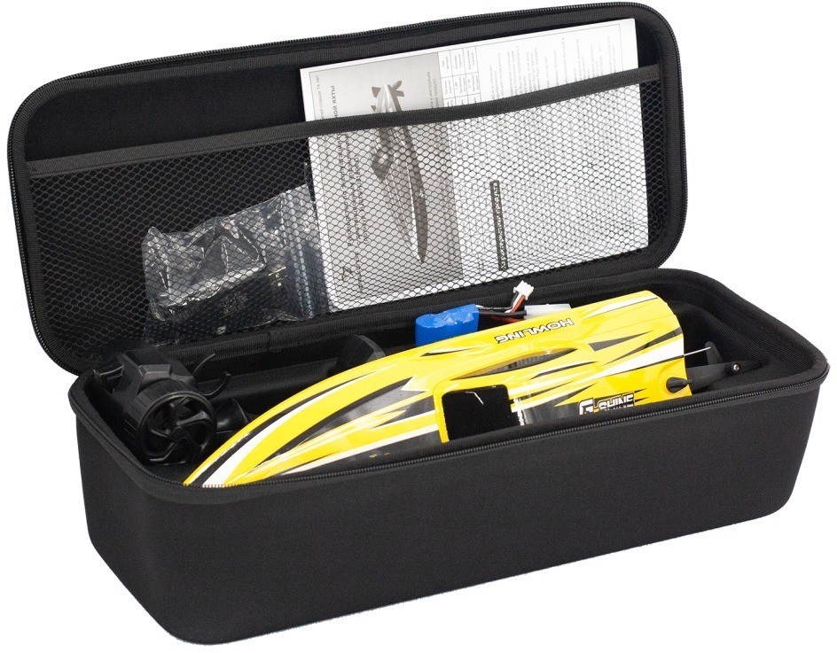 Радиоуправляемый катер Chasing Waves с сумкой (41 см, 35 км/ч) (HJ818-YELLOW-BAG)