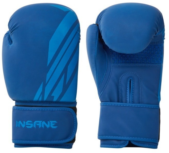 Перчатки боксерские INSANE ORO, ПУ, синий, 8 oz (2108355)