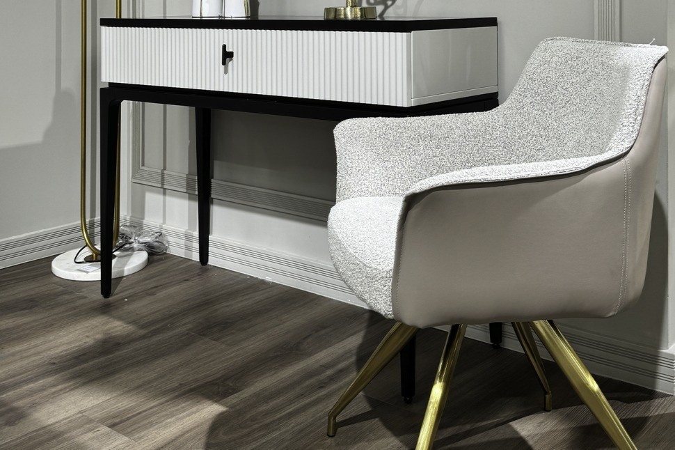 Стул обеденный поворотный букле, экокожа 56*63*79см (TT-00013160)