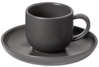 Кофейная пара XOCS05-SEE(XOCS05-VC7209), керамика, SEED GREY, CASAFINA BY COSTA NOVA