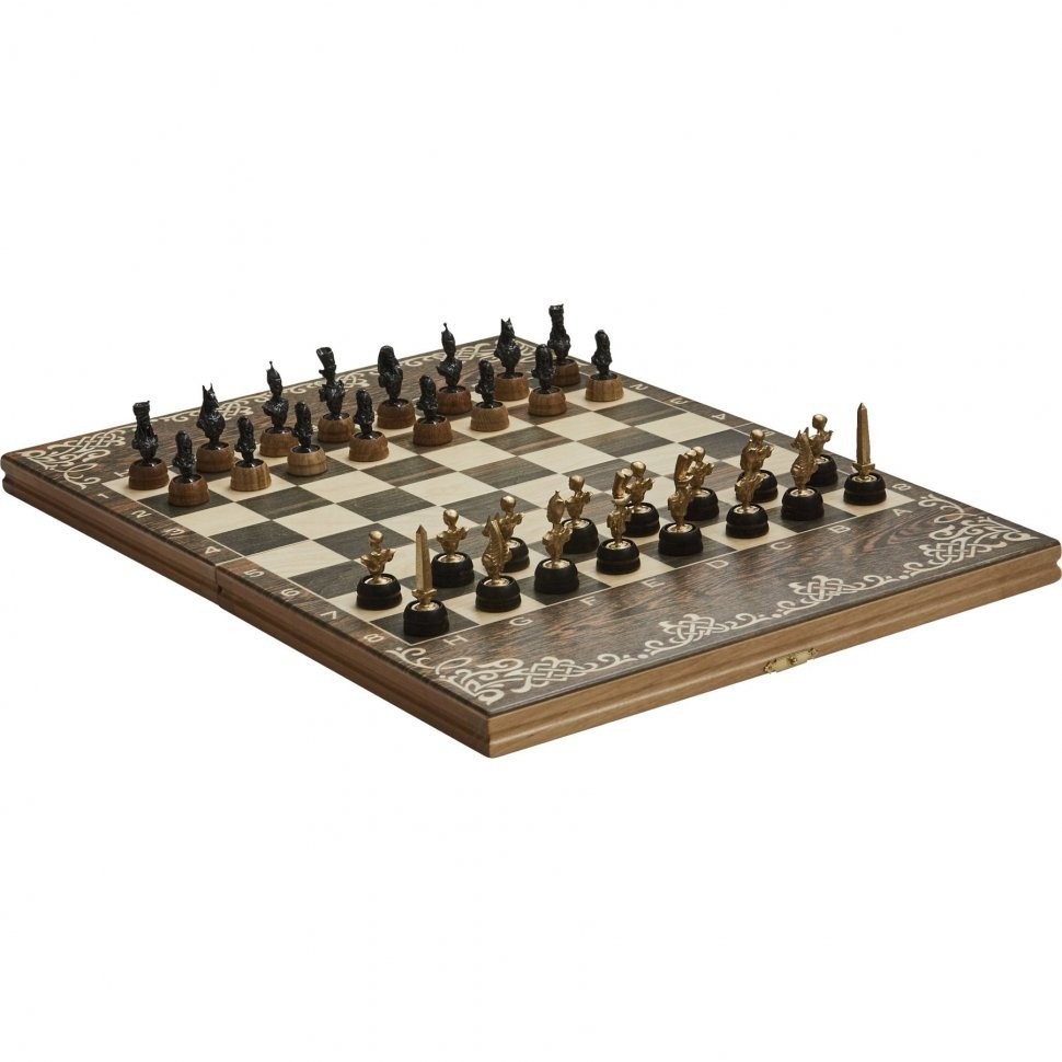 Шахматы малые "Египетская сила" чернение (31419)