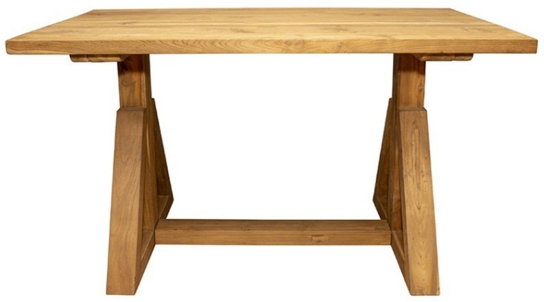 Стол Экзо XQSS17-140, массив тикового дерева, Rustic 3/Natural, ROOMERS FURNITURE