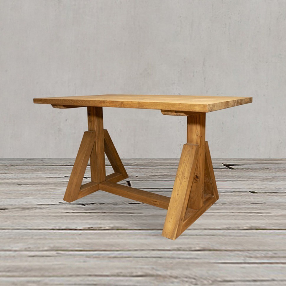 Стол Экзо XQSS17-140, массив тикового дерева, Rustic 3/Natural, ROOMERS FURNITURE