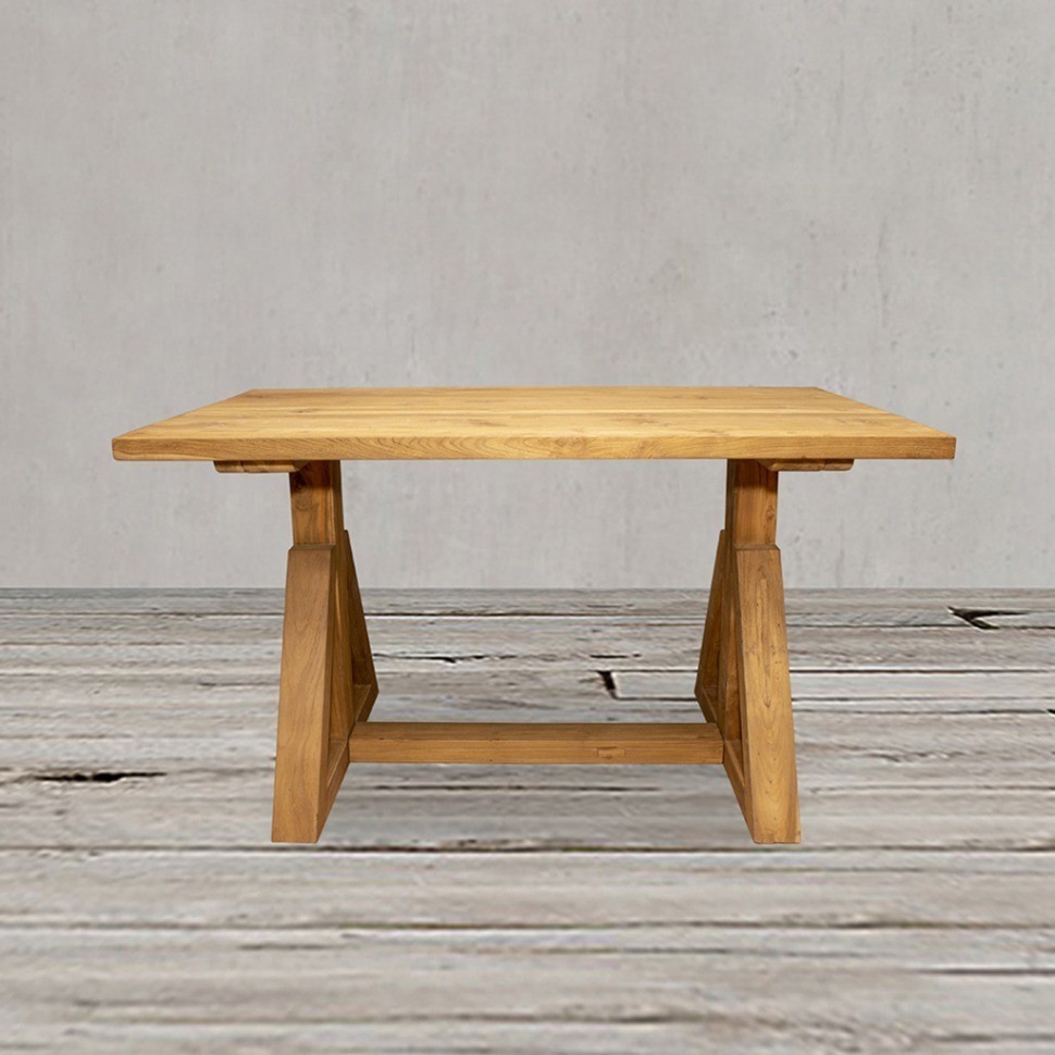 Стол Экзо XQSS17-140, массив тикового дерева, Rustic 3/Natural, ROOMERS FURNITURE