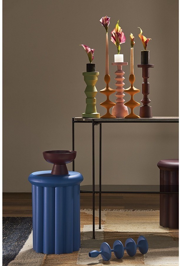 Блюдо на ножке vivlend, D21 см, сливовое (76221)