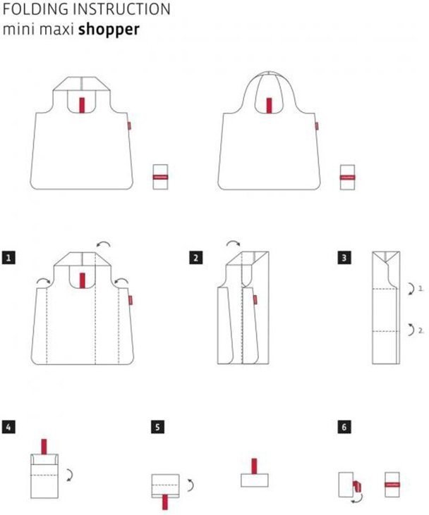 Сумка складная mini maxi shopper paisley ruby (64000)