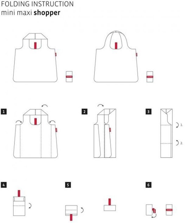 Сумка складная mini maxi shopper paisley ruby (64000)