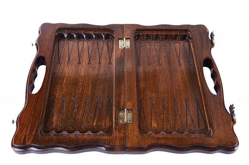 Шахматы + нарды резные с Араратом 30 с ручкой, Haleyan (28268)