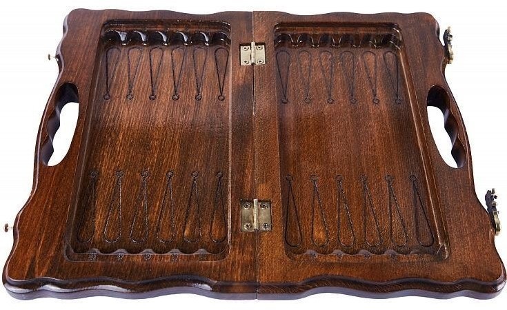 Шахматы + нарды резные с Араратом 30 с ручкой, Haleyan (28268)