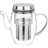 Заварочный чайник с фильтром нжс 800 мл, жаропрочное стекло Agness (884-046)