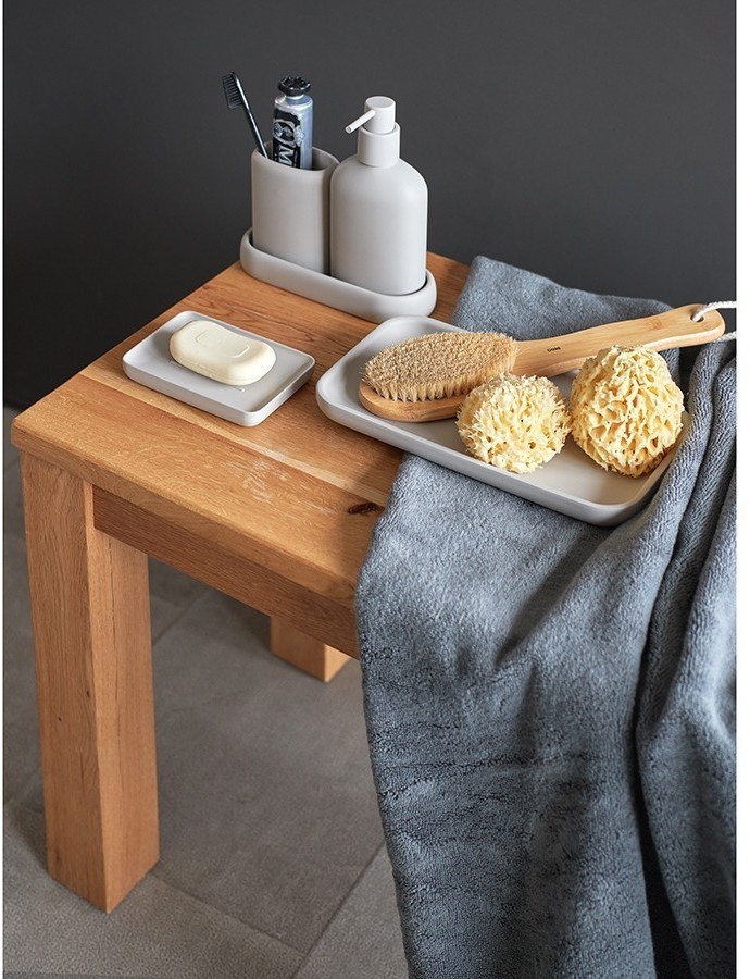 Диспенсер для жидкого мыла slim, светло-серый (78867)