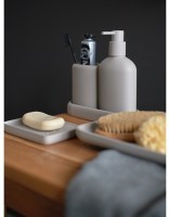 Диспенсер для жидкого мыла slim, светло-серый (78867)