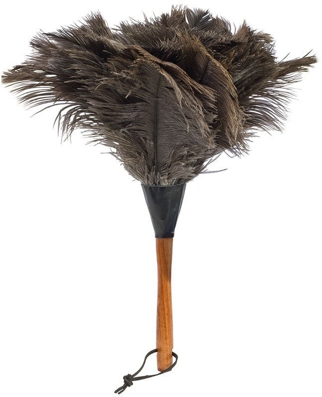 Щётка для пыли из страусиного пера 35 см (56266)