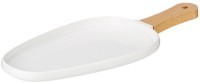 Тарелка lefard &quot;native&quot; с дерев. ручкой овальная 33,5*14,5*2,4 см (761-086)
