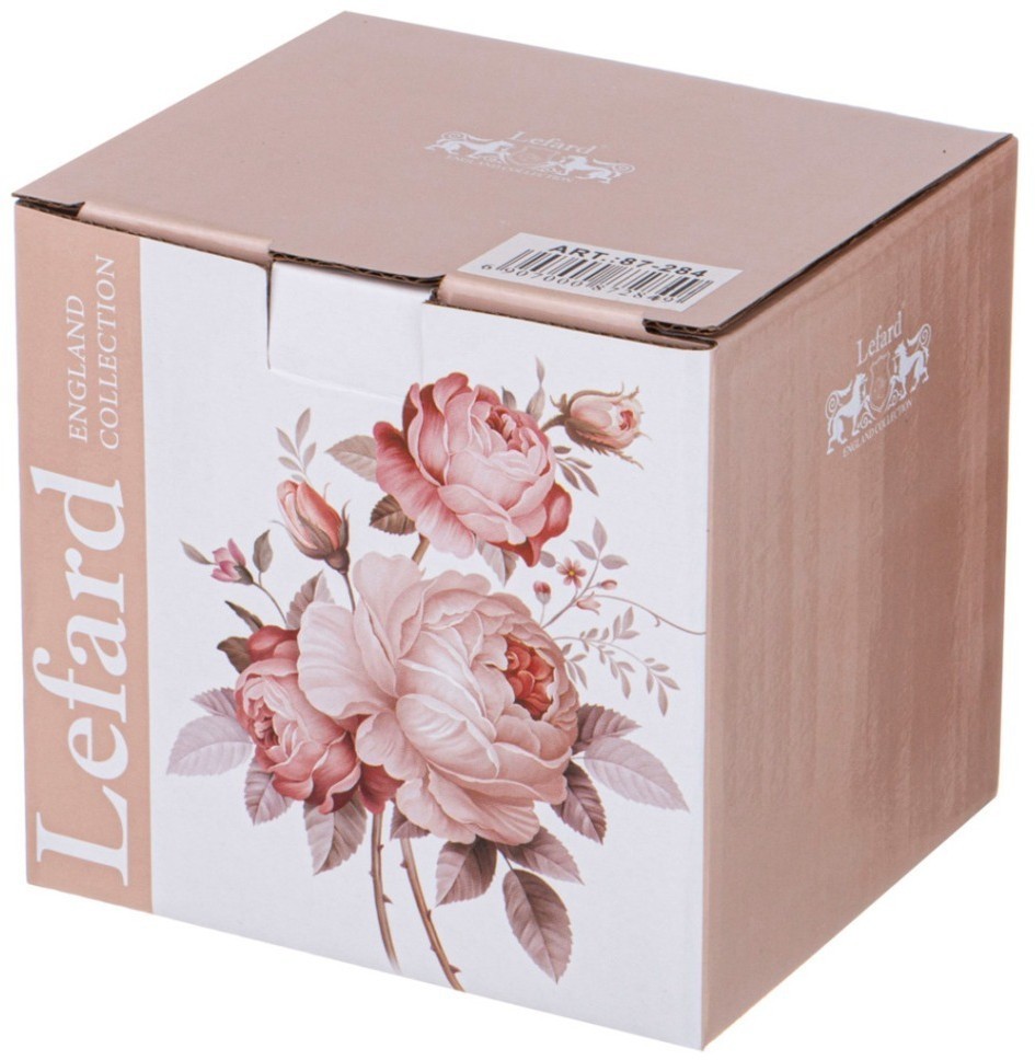 Кружка заварочная lefard мэрибель с металл. ситом и фарфор. крышкой 420 мл (87-284)