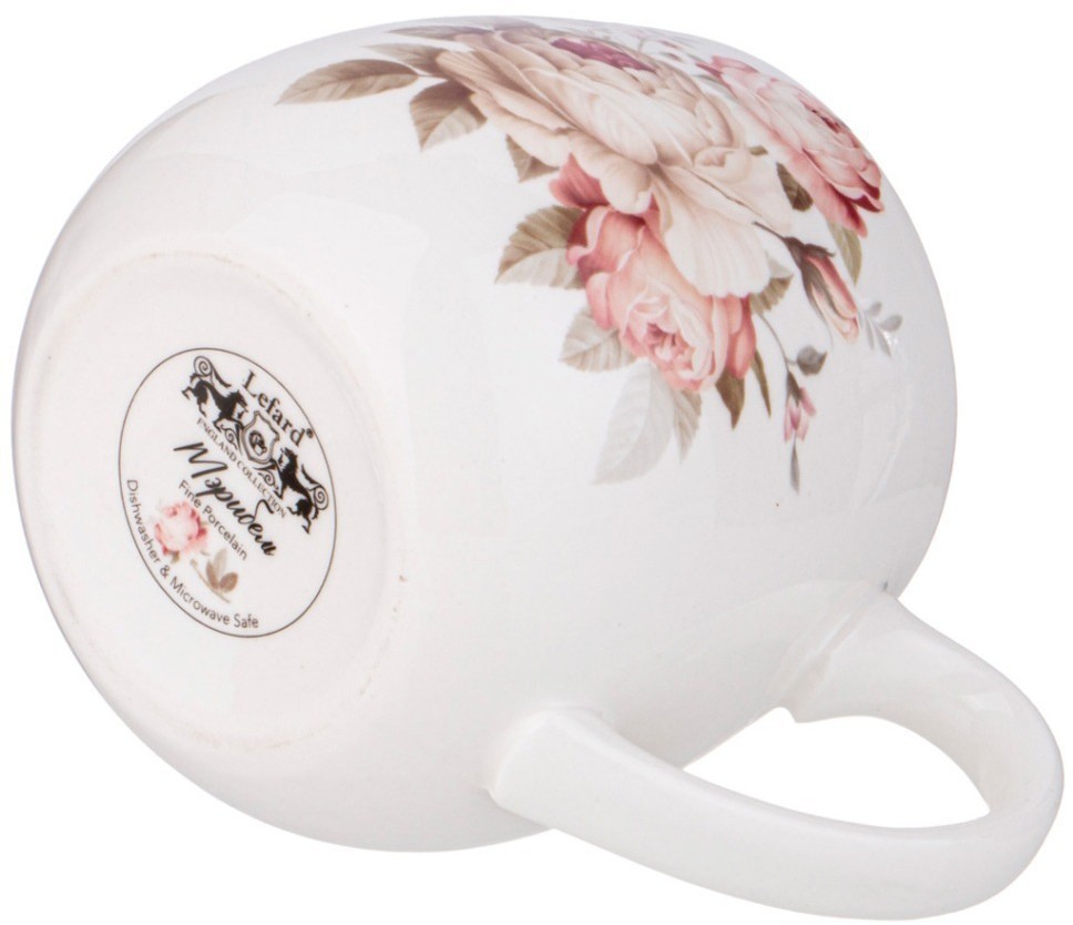 Кружка заварочная lefard мэрибель с металл. ситом и фарфор. крышкой 420 мл (87-284)