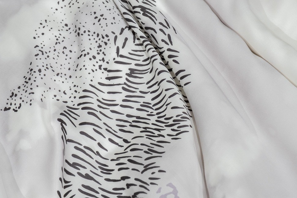 Пододеяльник Нувола принт тенсель серый 145*210 (TT-00011336)