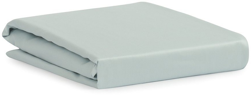 Простыня на резинке из сатина голубого цвета из коллекции essential, 200х200х30 см (73702)