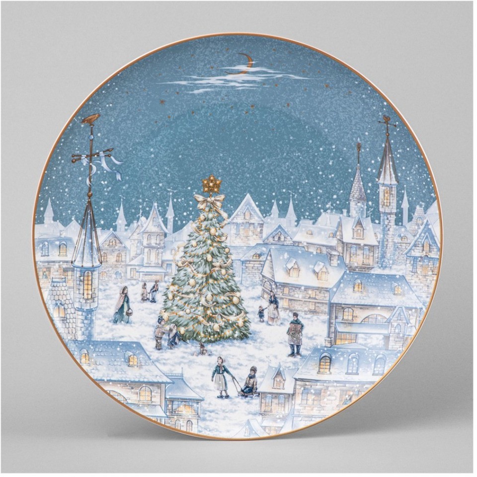 Тарелка обеденная lefard "снежная королева" 25,5 см (590-627)
