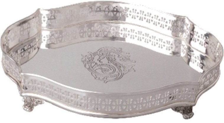 Поднос 8008SA, никель, посеребрение, silver, ROOMERS TABLEWARE