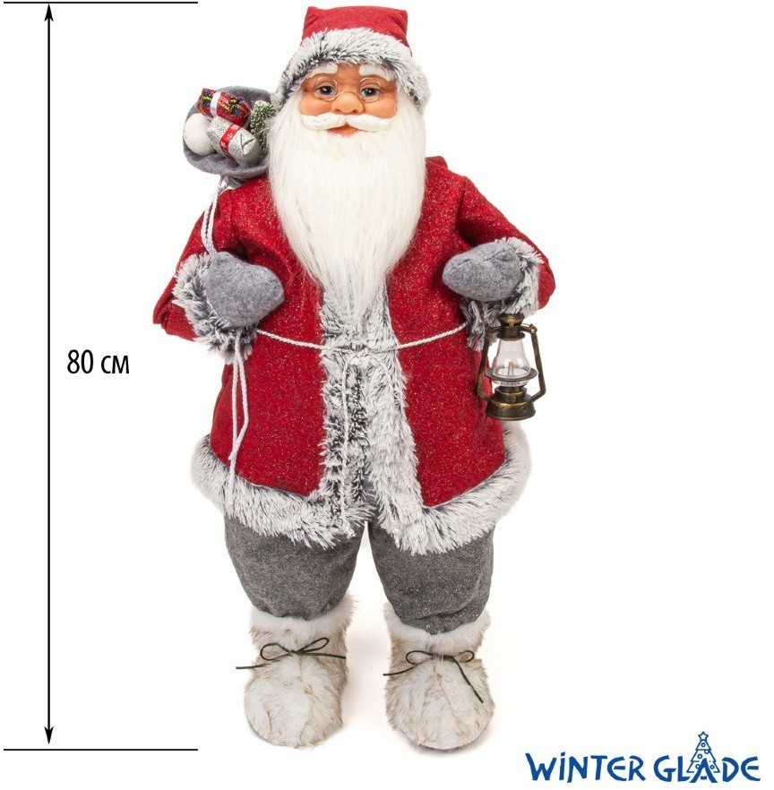 Игрушка Дед Мороз под елку 80 см M21 (69187)