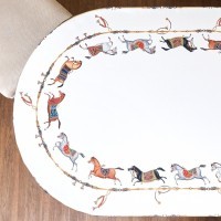 Скатерть овальная &quot;passage&quot;160х220см ,белый, 100% хлопок,твил, пропитка Lefard (850-759-41)