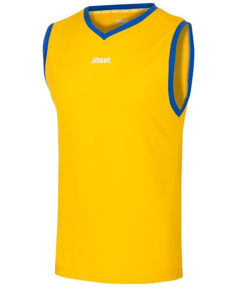 Майка баскетбольная JBT-1020-TEE-047, желтый/синий (430037)